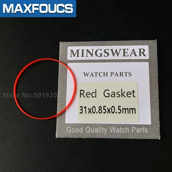 Red gasket O Ring 26-35.5mm dia 0.85mm High 0.5mm thick Plastic Gasket for back case Parts