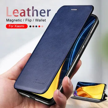 Piele Flip Caz Magnetic Pentru Xiaomi Poco M3 Pro Xiomi Mi Pocco Pocophone F3 X3 NFC F M X 3 Portofel Stand de Carte de Telefon a Acoperi Coque