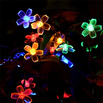 Solar LED lumini în aer liber rezistent la apa de floare de Cires zână șir de lumină ghirlanda de Crăciun de nunta grădină, terasă decor