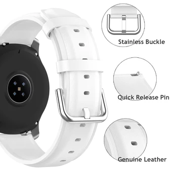 Curea din piele de Înlocuire pentru Samsung Galaxy Watch 3 Band Watchband Accesorii pentru Garmin Vivoactive 3/4 Writband 20mm 22mm