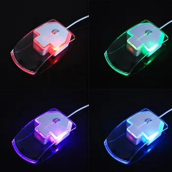 USB mouse cu fir colorat luminos de înaltă performanță cu fir gaming mouse-ul butonul 3 1600 DPI player, computer mouse-ul ergonomic mouse-ul