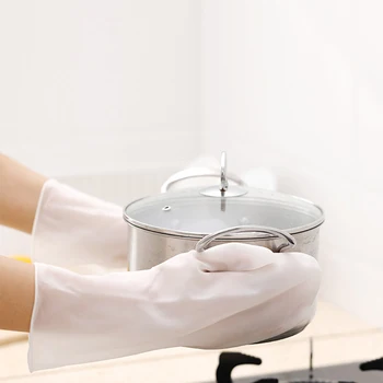 Magic Silicon Perie de spălat Vase Mănuși Mănuși de spălat Vase de Bucătărie de Curățare 1 Pereche de Instrumente de Izolare Termică și Rezistență la Uzură