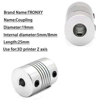Tronxy Imprimantă 3D Accesorii si Piese de Motor Cuplaj Cuplaj Flexibil mai Multe Opțiuni de Imprimare Conectori Interne 5mm & 8mm