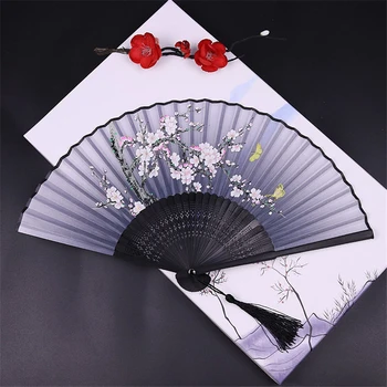 5 Culori Fan Vintage Chineză Japoneză De Pliere Fan Bambus Mână-A Avut Loc De Dans Fan Decor Acasă Meserii