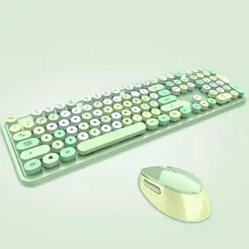 Misto culoarea roșie wireless keyboard mouse-ul de culoare punk tastatura de birou
