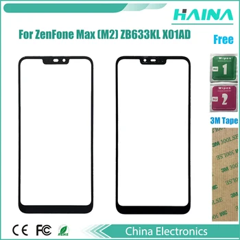 Lentile de sticlă de Înlocuire Touch Ecran Pentru Asus Zenfone Max (M2) ZB633KL X01AD față lentilă de sticlă panou senzor cu bandă