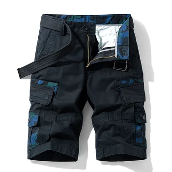 2021 Mens Vara Bumbac pantaloni Scurți de Marfă Armată Nouă Tactică pantaloni Scurți Pantaloni Largi de Muncă Casual Multi-buzunar Militare pantaloni Scurți pentru Bărbați
