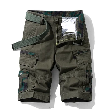 2021 Mens Vara Bumbac pantaloni Scurți de Marfă Armată Nouă Tactică pantaloni Scurți Pantaloni Largi de Muncă Casual Multi-buzunar Militare pantaloni Scurți pentru Bărbați