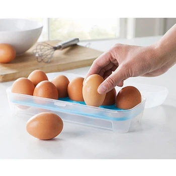 Din Plastic Transparent Ouă Conservarea Cutie Bucătărie Depozitare Frigider Caz Ouă Cutie de Depozitare de depozitare a Alimentelor de Stocare de Bucatarie