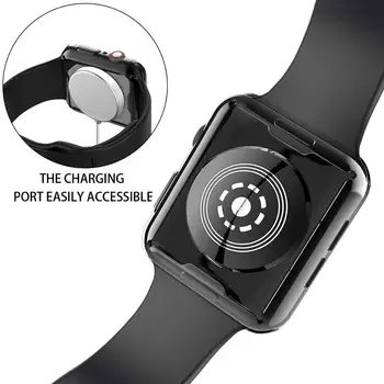 Caz Pentru Apple Watch serie 6/5/4/SE 44mm 40mm Acoperi iWatch 3 42mm/38mm TPU moale Bara de protectie Ecran Protector Apple watch Accesorii