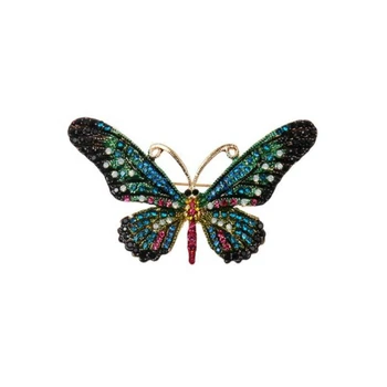 Femei Brosa Fluture Zircon Incrustate Email Pin Eșarfă Pin Cadou Romantic pentru Fete