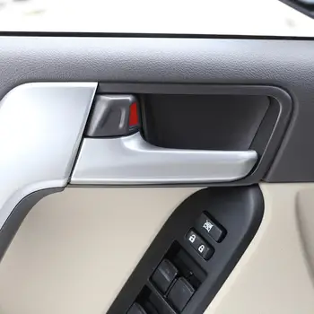 4buc de Argint Plastic ABS Autocolante de Interior Mânerul Portierei Tapiterie pentru Toyota Land Cruiser FJ150 Prado 150 2010-2018 Modele de Accesorii