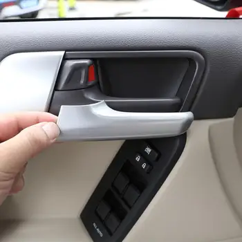 4buc de Argint Plastic ABS Autocolante de Interior Mânerul Portierei Tapiterie pentru Toyota Land Cruiser FJ150 Prado 150 2010-2018 Modele de Accesorii