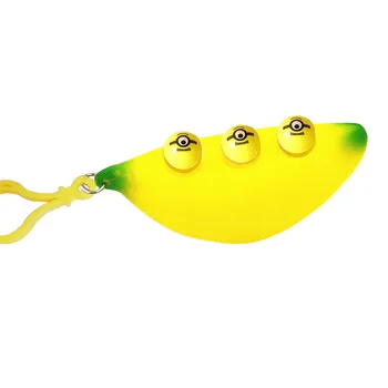 Transport gratuit Frământa jucării Banana Frământa Senzoriale Jucarie Inel Cheie Eliberare de Stres Parfumate Super Lent în Creștere Copii Pop Se Stoarce Jucărie