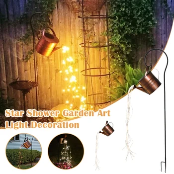 Duș stele Garden Art Lumina Udare Pot Lumini Solare Cascada de Lumini în aer liber, Grădină Decor Lampa LED Curte Romantic Decor