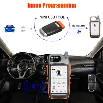 Xhorse VVDI Instrument-Cheie Remote Max Cheie Programator cu VVDI Mini OBD Instrument 8A Non-smart Cheie Adaptor pentru Toyota Toate Cheile Pierdute