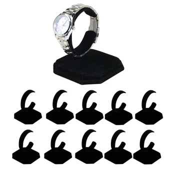 10buc Catifea C-Tip Bijuterie Display Rack Suport stativ Negru Pentru Ceasuri de mana