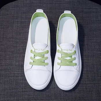 Moda Superficial Gura Pantofi Albi de sex Feminin Elevii de Toate-meci Fund Plat 2021 Nouă de Primăvară și de Toamnă Student Pantofi Femei Pantofi