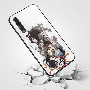 Demon Slayer Kimetsu nu Yaiba cazul în care telefonul pentru Huawei Honor V Mate P 9 10 20 30 Lite Pro Plus Nova 2 3 4 silicon moale coajă de sticlă