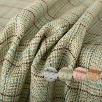 Alb waxberry Italia Carouri 4-Culoare Material Tweed Material de Toamna Femei Sacou Haina de Pânză de Cusut Croitor Textile ping