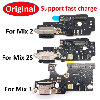 Original Quick Charge Încărcare Port Conector de Bord Piese de Cablu Flex Cu Microfon Microfon Pentru Xiaomi Mi se Amestecă se Amestecă 2 2S se Amestecă 3