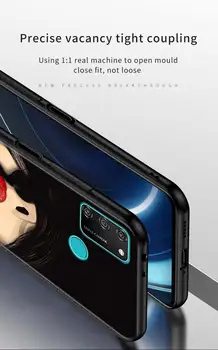 Fata Sexy Buze roșii Sărută-Telefon Caz Pentru Onoarea de a Juca 9A 9X Pro Lite 9C 8S 9S 2020 8X Negru Coajă de Silicon Capa Bara