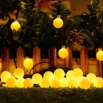 5/10M 20/50 LED-uri de Iluminat în aer liber Siruri de caractere Impermeabil Solare de Gradina Șir de Lumină Multicolor/Alb Cald Lampă Lanț De Crăciun