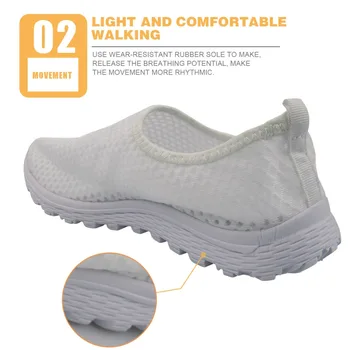 2021 Noi Femei Balerini Adidasi pentru Femei Roz Asistenta Plasă Pantofi Primă Schiță Fizio Medicale Încălțăminte Alunecare Pe Pantofi de Plaja