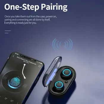 KNUPATH Y50 Cască Bluetooth 5.0 Wireless Headphons Căști Auriculare Stereo Gaming Headset cu Încărcare Cutie pentru Telefon
