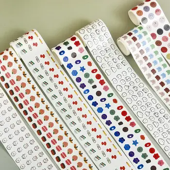 Kawaii Expresie Urs Bandă Washi Decorative Adeziv Dot Bandă de Mascare Autocolante Scrapbooking DIY Banda Papetărie Rechizite Școlare