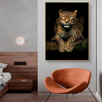 Art Animal Leopard, Jaguar Panza Pictura Perete Printuri de Arta Postere Poze de Perete Decor pentru Perete Camera de zi Decor Acasă