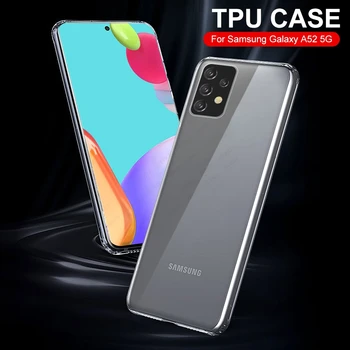 Clar, Shockproof TPU Caz Moale Pentru Samsung Galaxy A52 5G Caz Silicon Capacul din Spate Pentru Samsung A52 5G Caz Pentru SamsungA52 Cazuri
