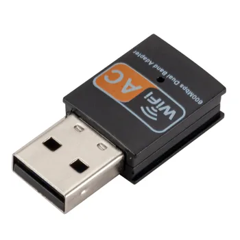 600Mbps Dual Band Mini 5G USB placa de Retea Wireless Wi-Fi Primit Adaptor